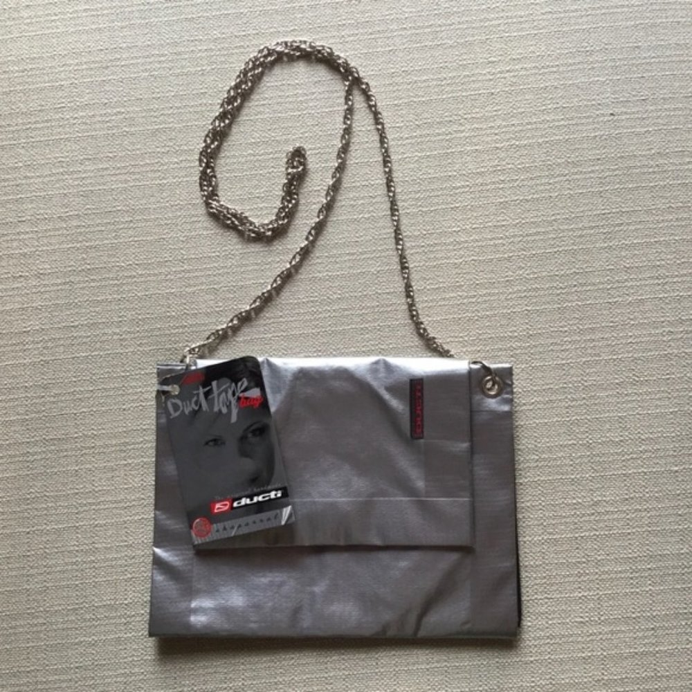 (1233) NWT Duct Duck Tape Crossbody Bag - FUN